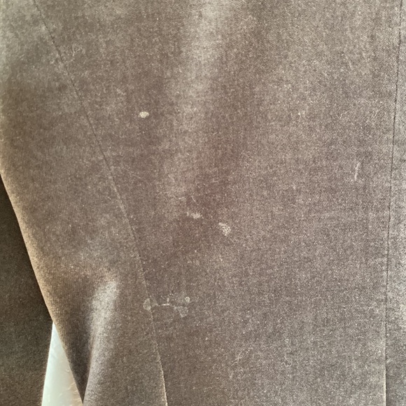 J. Crew✨Vintage Gray Velvet Single Button Long Blazer - Picture 10 of 11